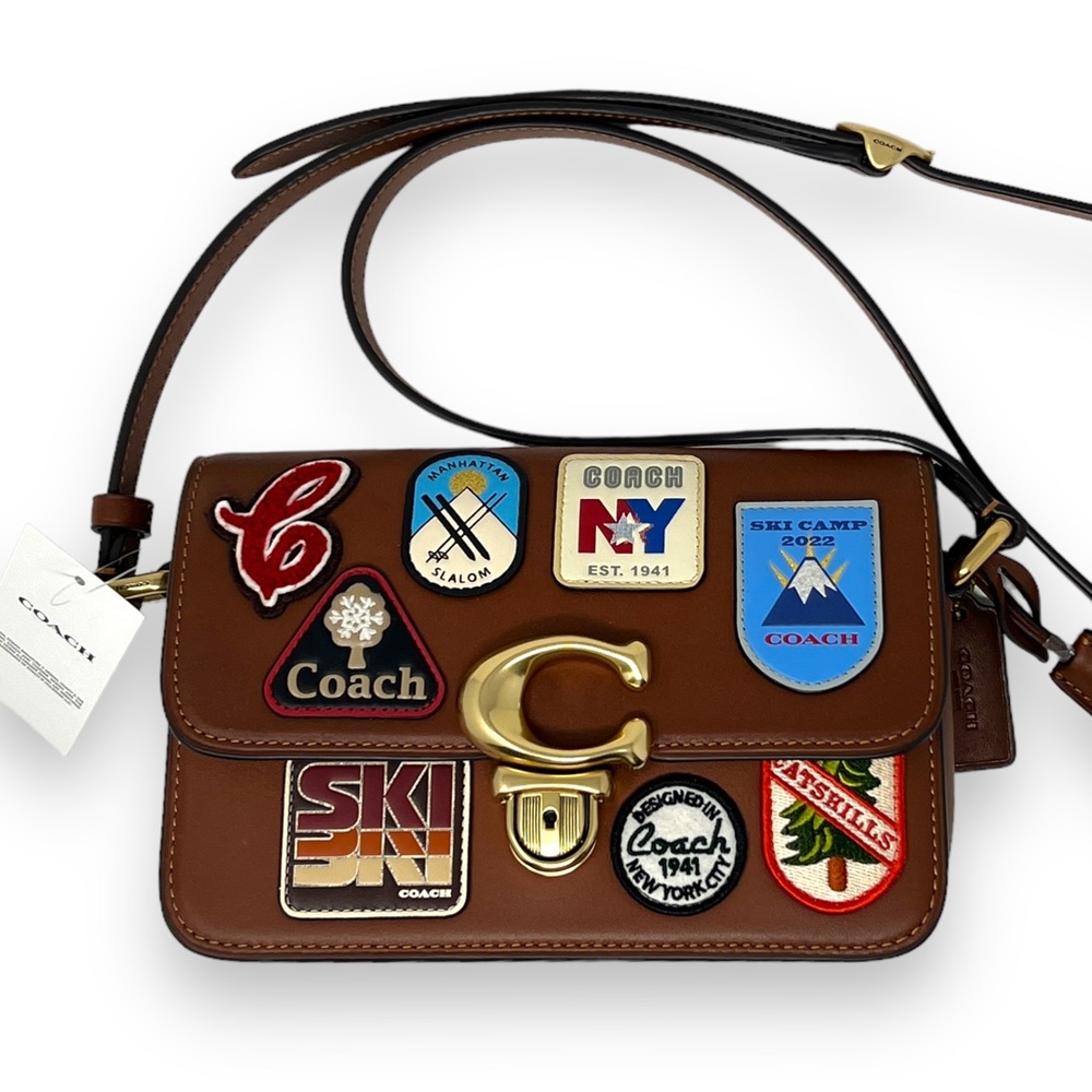 COACH Studio Shoulder Bag 19 With Patches NEW $495
